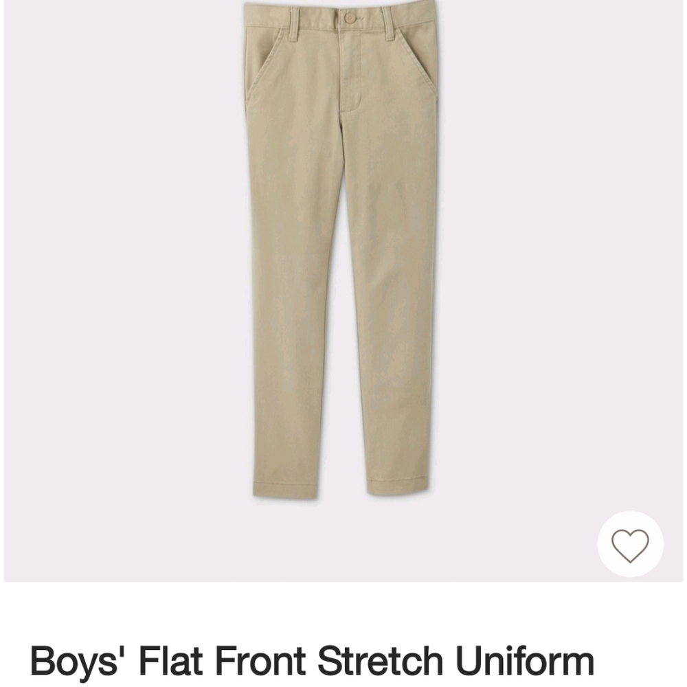 Cat and Jack Boys Uniform Pants Sz 12